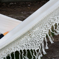 Large 2 Person Hammock Boho Style Brazilian Macrame Fringed