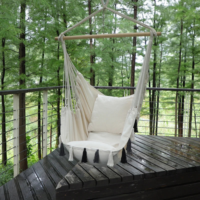 Tassel Garden Hammock Chair Deluxe