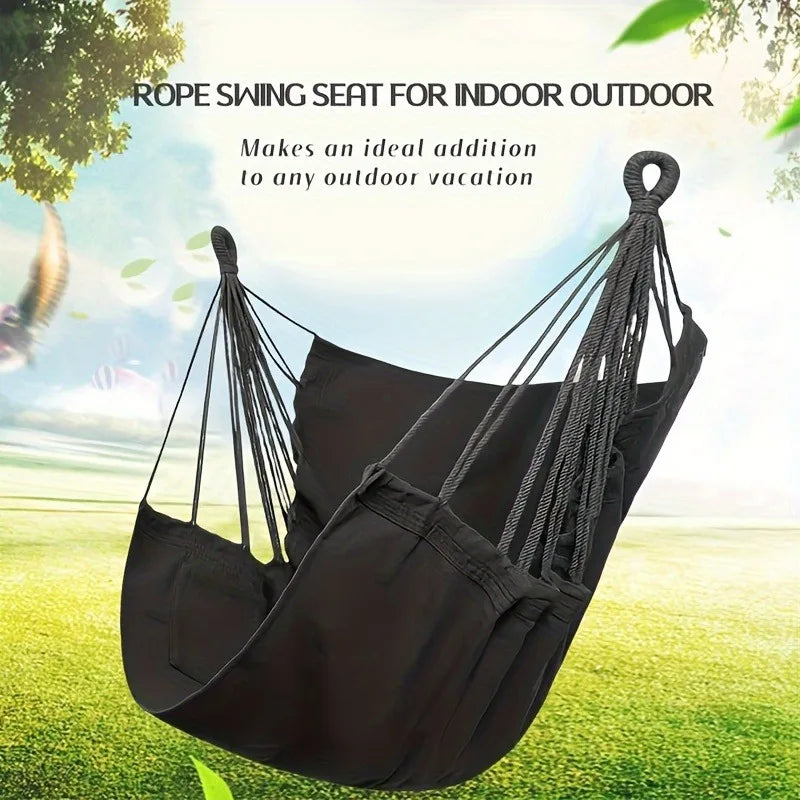 Fabric Hammock Outdoor Swing Chair Anti Rollover