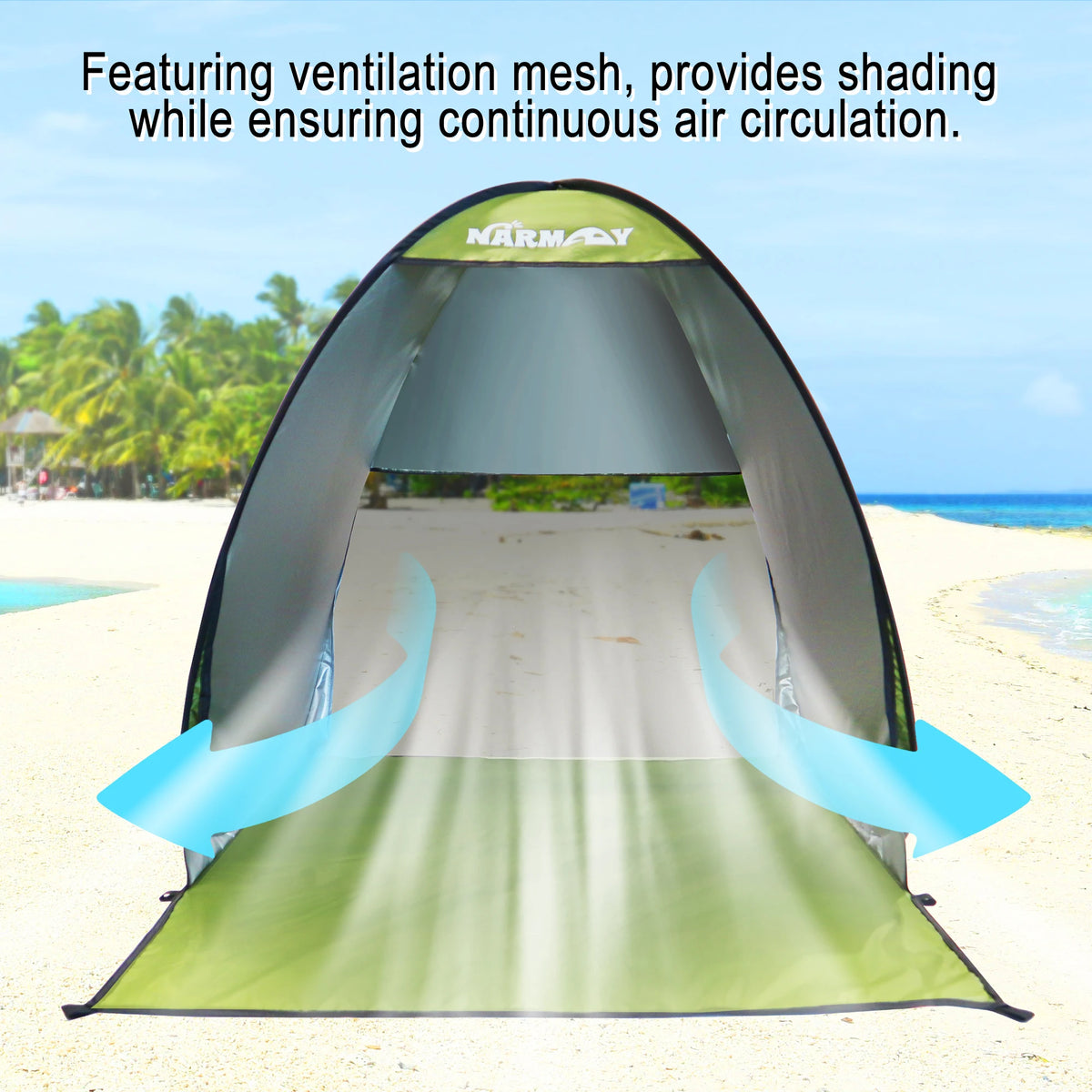 Pop-Up Beach Tent UV-resistant & Waterproof Sun Shade Shelter