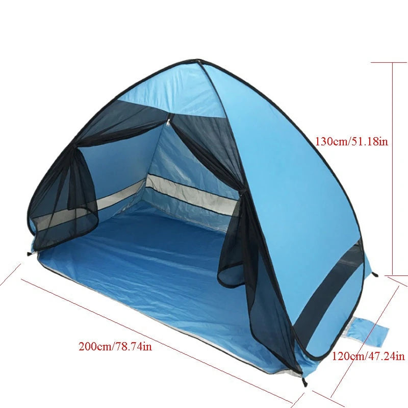 Full-automatic Pop Up Beach Tent Portable Seaside Sunshade