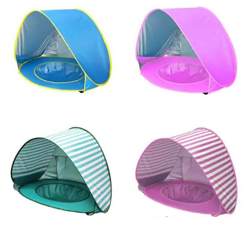 Baby Beach Tent Uv-protecting Sunshelter With A Pool