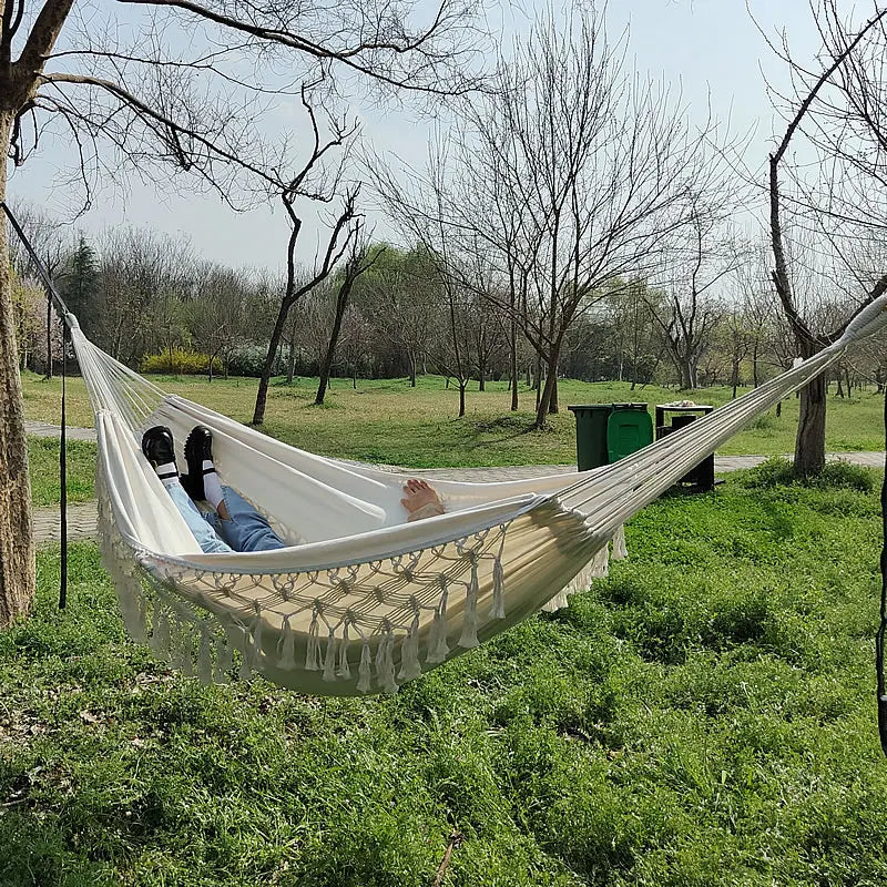 Thicken Canvas Garden Swing Hammock Outdoor