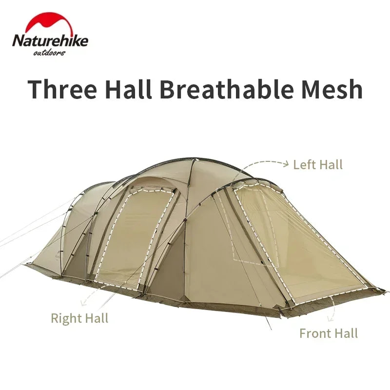 Naturehike Ultralight Tunnel Shade Shelter Beach Trips professional waterproof 6 person