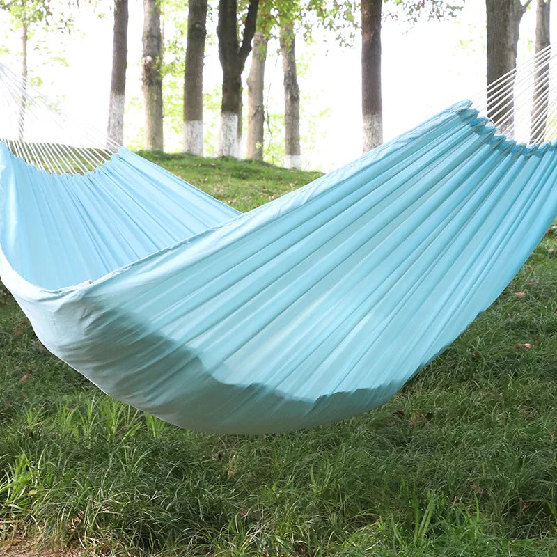 Double Layer Outdoor Hammock Sleeping Canvas Tarp Camping Hammock