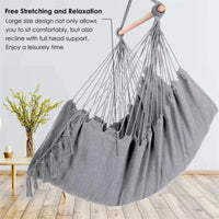 FULLLOVE Nordic Outdoor Garden Detachable Hammock Anti-rollover